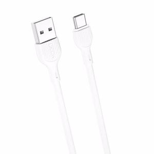 XO kabelis NB200 USB - USB-C 1,0m 2.1A, balts