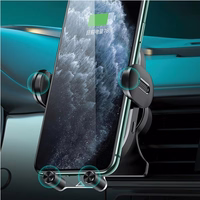 USAMS Indukcijas turētājs US-CD132 15W Automatic ventilācijas režģim melns CD132ZJ01