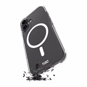 Puro Impact caurspīdīgs D3O TPU+PC magnētiskais viedtālruņa apvalks iPhone 17 - caurspīdīgs