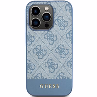 Guess 4G Stripe Collection viedtālruņa apvalks iPhone 15 Pro - zils