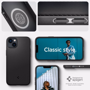 Spigen Mag Armor viedtālruņa apvalks iPhone 14 Plus - matēts melns