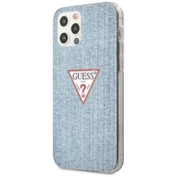 Guess GUHCP12LPCUJULLB iPhone 12 Pro Max 6.7" zils/gaiši zils cietais apvalks Jeans kolekcija