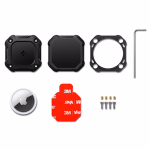 Spigen Tough Armor viedtālruņa apvalks AirTag 1/2 - Melns