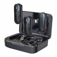 Devia mikrofons viedtālrunim Kintone Lightning bezvadu 2in1 melns