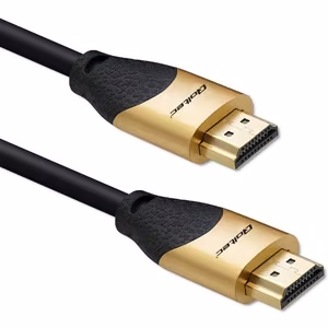 Qoltec 50355 – HDMI 2.1 Ultra High Speed kabelis, 8K 60 Hz, 28 AWG, zelta krāsā, 2 m
