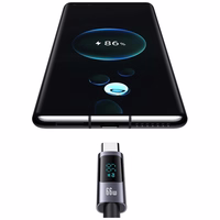 Kabelis USAMS Sufeng Series US-SJ673 66W 6A Fast Charging USB-C uz USB-A 1.2m tumšs