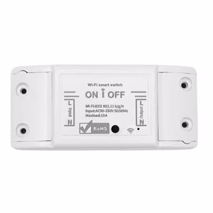 TUYA HS081355 1 kanāla Wi-Fi viedais slēdzis, 10 A, bez jaudas mērīšanas