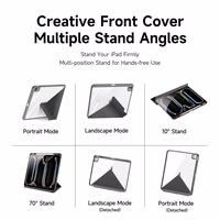 DUX DUCIS planšetdatora apvalks MAGI (m) ar zīmuli uzglabāšanas vietu iPad Pro 11 (2024) - melns (m)