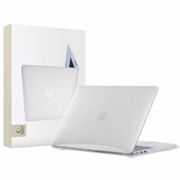 Tech-Protect SmartShell viedtālruņa apvalks MacBook Air 13" M2 / M3 / 2022-2024 - Caurspīdīgs-mirdzošs