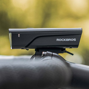 Rockbros 24510003001 priekšējais velosipēda lukturis 260 lm + USB-C - USB-A kabelis - melns