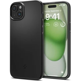 Spigen Thin Fit viedtālruņa apvalks iPhone 15 Plus - melns