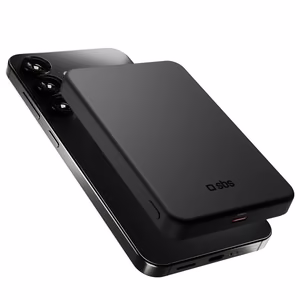 SBS Mag Power Qi2 5000 mAh внешний аккумулятор совместимый с MagSafe - Чёрный