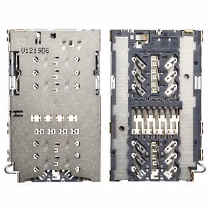 SIM un MicroSD (vai DUAL SIM) kartes kontakts Samsung A320F/A520F/G930F/G935F/N930F/G950F/G955F/N950FD oriģināls