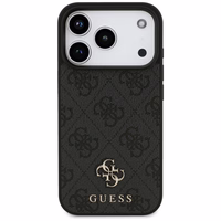 Guess 4G Small Classic Logo MagSafe futrālis iPhone 17 Pro - melns