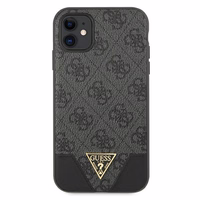 Guess 4G Triangle Collection viedtālruņa apvalks iPhone 11 6.1" / Xr - Pelēks