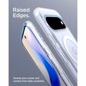 Spigen Ultra Hybrid Mag MagSafe aizsargvāciņš Google Pixel 11, caurspīdīgs / balts