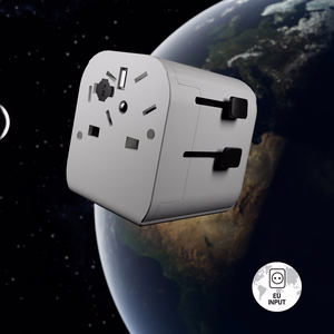 SBS universāls ceļojumu adapteris - EU 2xUSB-A - balts