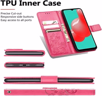 Korpuss Flower Book Samsung A556 A55 5G rose-red