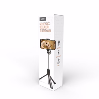 Setty pašportretu nūja bluetooth ar statīvu SSB-01 melna JO