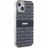 DKNY IML mono un svītru magnētiskais viedtālruņa apvalks iPhone 15/14/13 - melns