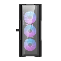 Darkflash DK431 stikla datora korpuss (melns) + 4 RGB ventilatories
