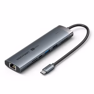 Vention USB-C 9-в-1 докинг-станция 4K 60Hz 100W