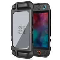 Tech-Protect MagMat viedtālruņa apvalks priekš Nintendo Switch 2 - melns un caurspīdīgs