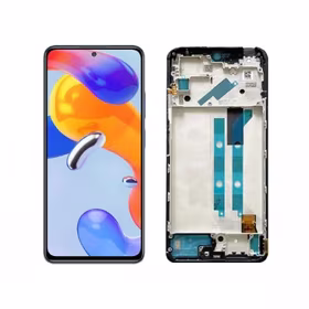 LCD displejs saderīgs ar Xiaomi Redmi Note 12 Pro 4G melns ar rāmi HQ