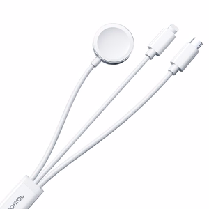 Apple Watch magnētiskais lādētājs Joyroom S-IW008 Lightning + USB-C 5V 1.2m (balts)