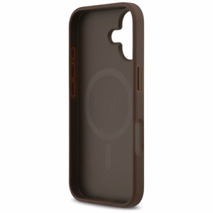 Guess 4G Circle Classic Logo Magnētiskais viedtālruņa apvalks iPhone 17 - brūna