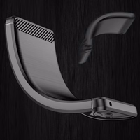 Viedtālruņa apvalks (m) Carbon Case skirtas Realme 9 Pro elastīgs bruņots (m) - melns (m)