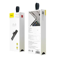 Baseus audio adapteris USB-C uz Mini Jack 3.5mm + USB-C (melns)