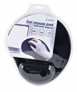 Mousepad wrist support MP-GEL-BLACK 260x220 black