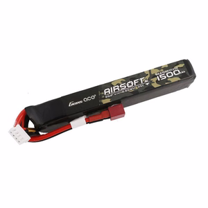 Gens Ace 25C 1500mAh 3S1P 11,1 V airsoft ieroču LiPo akumulators ar T-veida spraudni