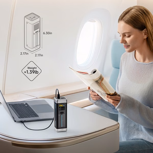 Cuktech CUK00P23GLBK 210W 25000mAh Portatīvais lādētājs 2 x USB-C 1 x USB-A - melns
