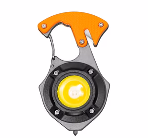 Mini lukturītis LED atslēgu piekariņš W5143 Type C ar 2 skrūvgrieža uzgaļiem oranžs