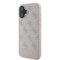 Guess 4G apakšējā svītra viedtālruņa apvalks iPhone 16 Plus 6.7" - rozā