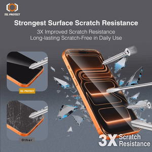 Rūdīts stikls Tel Protect 10X HD DLC Diamond Coating priekš Iphone 16 Pro Max