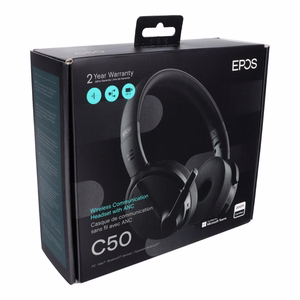 Melnas bezvadu austiņas Sennheiser Epos C50