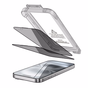 Tech-Protect Quick Set Spy+ Privātuma stikls 2-gab. komplekts iPhone 15 / 16