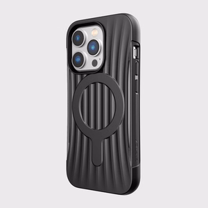 Raptic X-Doria Clutch viedtālruņa apvalks iPhone 14 Pro ar Magnētisko melnu aizmugurējo pārklājumu