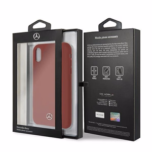 Mercedes Silicone Line чехол iPhone Xr - красный