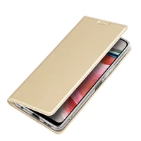 Dux Ducis Skin Pro viedtālruņa apvalks Xiaomi Redmi Note 12 Flip karšu maciņš statīvs zelta