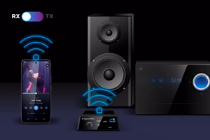 2-in-1 Bluetooth HiFi audio uztvērējs un raidītājs (Apt-X, NFC), modelis BT-1