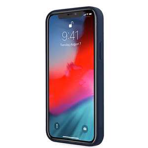 Guess GUHCP12LLSVSBL iPhone 12 Pro Max 6.7" blue/blue hardcase Script Vintage