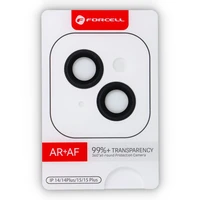 Forcell Premium Camera Lens Tempered Glass - iPhone 15 / 15 Plus melns