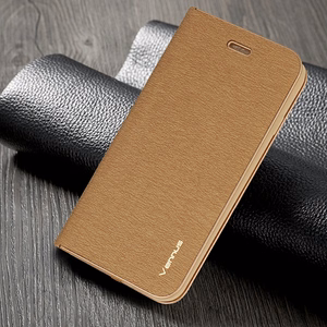 Чехол-книжка Vennus с рамкой для Samsung Galaxy S24 Plus золотой