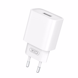 XO sienas lādētājs CE02D QC 3.0 18W 1x USB, balts + USB-C kabelis