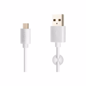 FIXED FIXD-UC2M-WH – USB-A–USB-C datu un uzlādes kabelis, balts