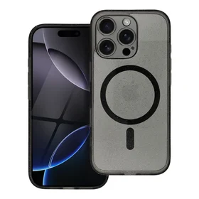 Viedtālruņa apvalks MAG COVER ar kameru aizsardzību IPHONE 15 Pro Max – saderīgs ar MagSafe, melni spīdumi